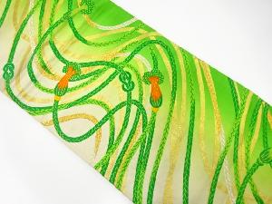 アンティーク　組紐模様織り出し袋帯（材料）